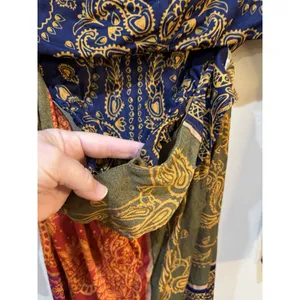 Farm Rio Bandana Dream Knotted Cutout Printed Jersey Maxi Dress Size Large thumbnail 8