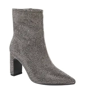 NWT A New Day Heeled Rhinestone Boots with Memory Foam Silver Gray 6.5M thumbnail 1