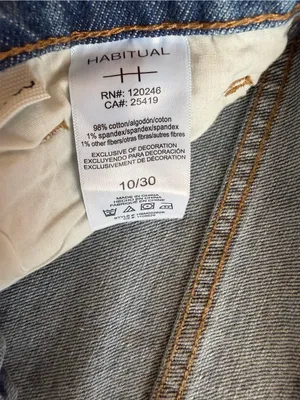Habitual Ankle Cuff Wide Leg Jeans Size 10 thumbnail 6