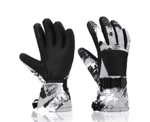 NEW Ski Unisex Waterproof Thermal Winter Snow Gloves Touchscreen Pocket L thumbnail 1