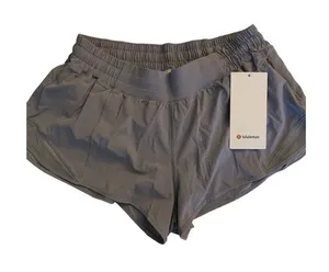 Lululemon Hotty Hot Short II *2.5" W7AUSR gray women's size 12 NEW WITH TAGS thumbnail 1