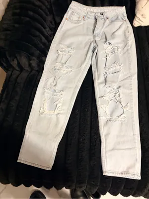 S.O.N.G Light Blue Relaxed Ripped Jeans Size undefined thumbnail 1