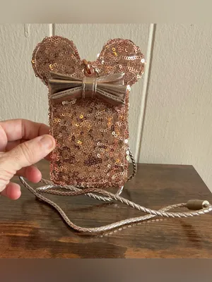 Out Of Stock Disney Parks x Loungefly Minnie Mouse Rose Gold Sequin Lanyard Card thumbnail 2