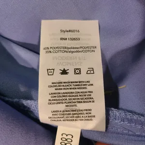 WonderWink Blue Scrub Top Size Small thumbnail 6