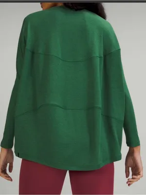 New With Tags Lululemon Back in Action Ribbed Ling Sleeve Shirt Sz 8 thumbnail 4