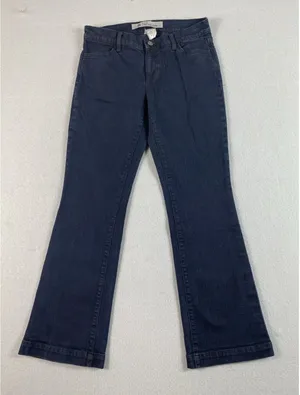 GAP Jeans Womens 30x31 Black Long and Lean Flare Boot Tag Size 6A thumbnail 1