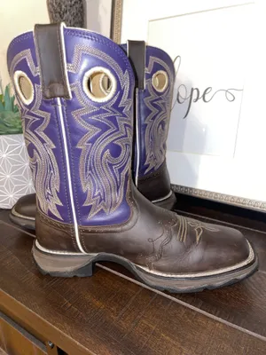 Durango Lady Rebel Purple Brown Western Cowboy Boots Womens 7.5 thumbnail 7