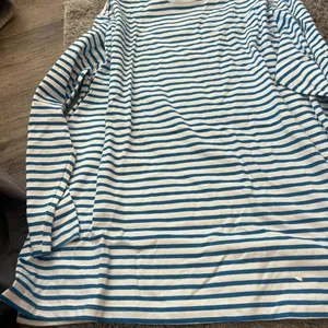 Daily Practice small blue‎ and white stripe cotton top thumbnail 7