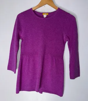 J Crew Divina Small Purple Cashmere‎ Sweater thumbnail 1