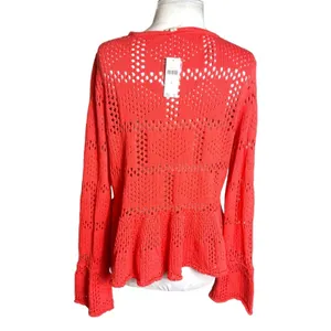 NWT‎ Anthropologie Pilcro Pointelle Babydoll Sweater Sz M thumbnail 5