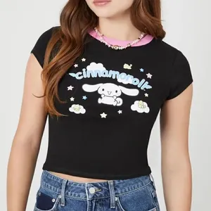 Hello Kitty X Forever 21 Sanrio Cinnamoroll Graphic Baby Tee Women’s Medium thumbnail 1