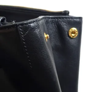 Tory Burch Robinson Double Zipper Leather Black Tote thumbnail 14