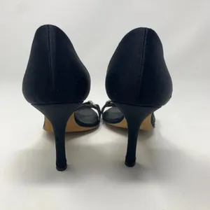 Giuseppe Zanotti Black Silk Sandals‎ w/ Rhinestones thumbnail 6