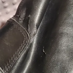 6/$36 Zara Woman Leather Biker Boots with Stretch Leg Black Size 38 5156/101 thumbnail 12