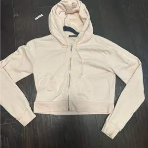 brandy melville cropped zip up thumbnail 1