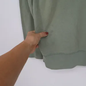 Hollister Hoodie Womens XS Graphic Sage Green Embroidered Logo Fair thumbnail 8