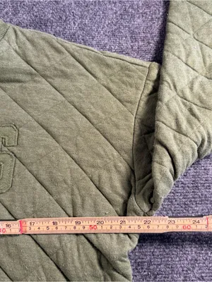 Buc-ees Women's Quilted Green Long Sleeve Sweatshirt Size Large thumbnail 6