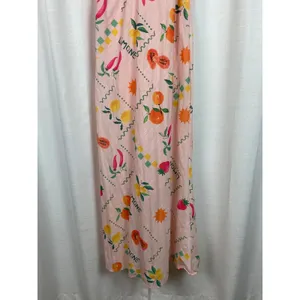 Petal&Pup Pink Fruit Print Frutti Tutti Maxi Slip Dress Sz.XL thumbnail 7