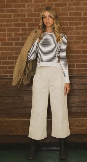 Bohme Pants Wide-Leg Ivory thumbnail 1