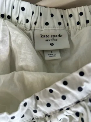Kate Spade Skirt White w/Polka Dots. Small thumbnail 3