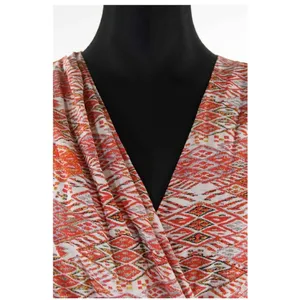 IRO Salome Dress Women’s Size 0 Orange Aztec Mini Dress‎ Sleeveless thumbnail 9