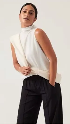 Athleta S Outbound Tank Small Magnolia White thumbnail 1