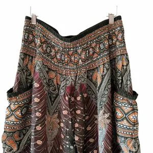 Harem Garden Rayon Aztec Tribal Festival Gypsy Bohemian Yoga Pants SZ 3XL #2591 thumbnail 4