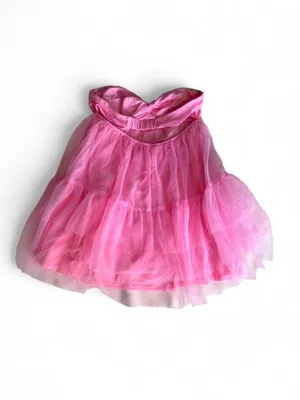 NWT Beginning Boutique Amba Pink Tulle Mini Dress US 4 thumbnail 7