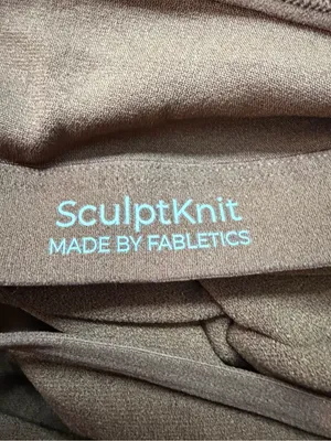 Fabletics SculptKnit / Luxe360 brown sculpting shapewear romper 🤎 thumbnail 6