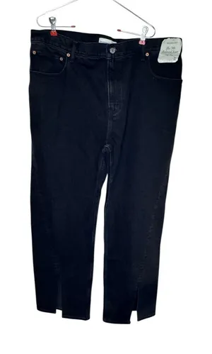 Abercrombie & Fitch Women Jeans‎ '90s Relaxed High Rise Ankle Slits 34/18R NWT thumbnail 1