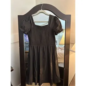 NEW Puff Sleeve Square Neck Tie in Back Dress with Zipper 2X thumbnail 3