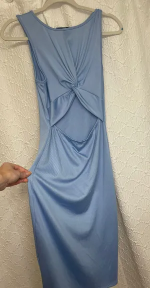 Cut Out Bodycon Dress Blue Size M thumbnail 2