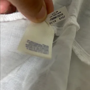 American Eagle Outfitters White Open-Front Top Swimsuit Cover Up Women's Size M thumbnail 5