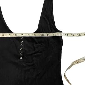 Wild Fable Sleeveless Black Snap Front Bodysuit thumbnail 7