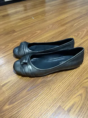 ECCO Kelly ballerina flat metallic grey size 8.5 thumbnail 3