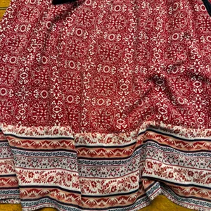 Knox Rose Womens Red Medallion Floral Print‎ Tassel Boho Midi Dress Medium thumbnail 2