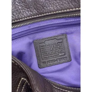 coach medium bag handbag brown leather shoulder ba thumbnail 10