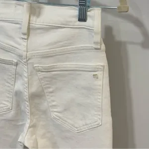 NWT Madewell Kick‎ Out Crop Jeans White Stretch Denim Jeans NI961 thumbnail 8