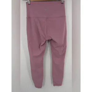 Lululemon wunder under high rise legging 25” dusty pink women’s sz 4 training thumbnail 4