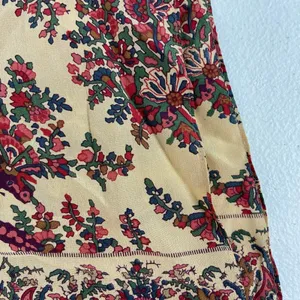 Ann Taylor women's beige red paisley print lightweight satin scarf‎ accessories thumbnail 5