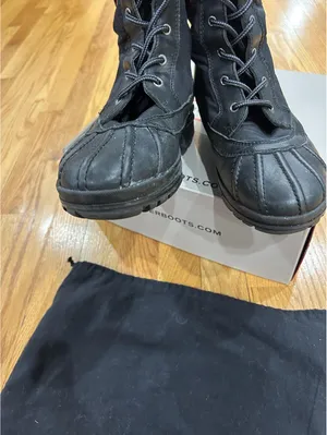 Hunter Black Lace-Up Waterproof Winter Boots with Box and Care Card US 10/ UK7.5 thumbnail 5