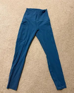 Blue Lululemon Leggings With Pockets thumbnail 1