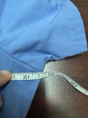 Scrubstar Cecil Blue Scrub Top Size Medium thumbnail 5