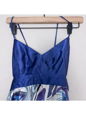 Y2K Forever 21 Groovy Satin Cutout Mini Dress XS Tie Open Back 90s Retro Vintage thumbnail 3