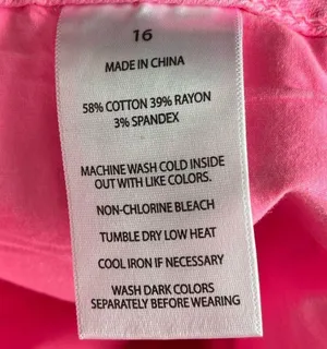 SLINK JEANS Curvy Ankle Jeggings in Hot Pink Size 16 NWT thumbnail 9