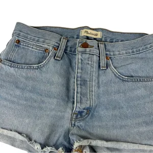 Madewell Raw Hem Relaxed Denim Shorts Size 27 thumbnail 3