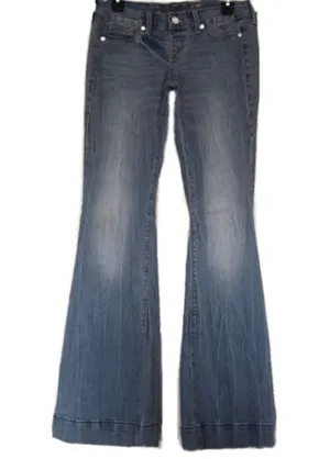 Seven7 Boho Flare Bell Botttom Flare Jeans 28 thumbnail 5