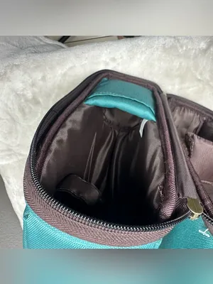 Starbucks Teal and Brown Dual-Zip Crossbody Cooler thumbnail 4