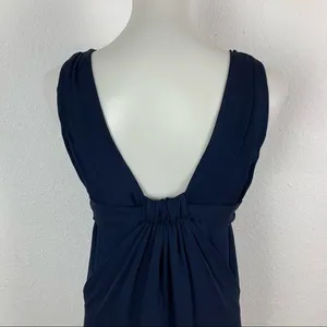 Graham And Spencer 100% Silk Deep V Neck Cocktail Party Dress‎ Small Made In USA thumbnail 6