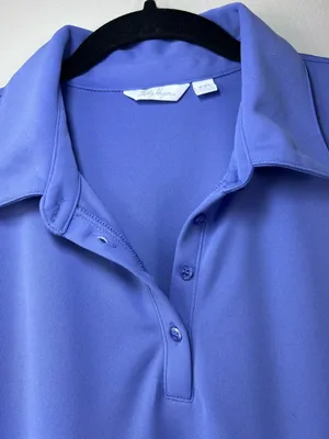 Lady Hagan Sleeveless Polo Shirt Lavendar Stretchy Golf Pickleball Summer Sz XXL thumbnail 4